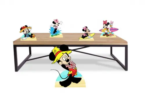 Display Mickey Praia e Minnie Pool Party para Decoração