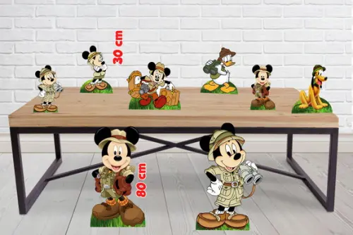 Display Mickey Safari E Totem Decorativo