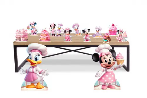 Display Minnie e Margarida Baby Confeiteira para Decoração