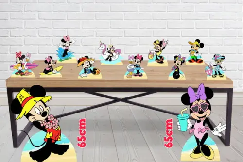 Display Minnie Pool Party, Totem Enfeite de Aniversario