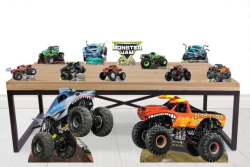 Display Monster Jam para Decoração de Festa
