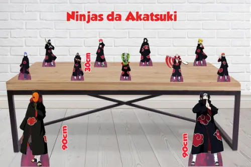 Display Ninjas da Akatsuki , totem decorativo