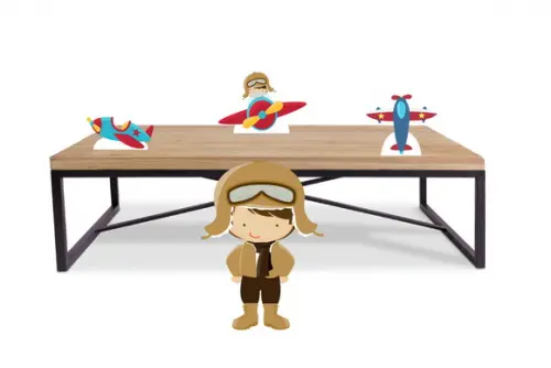 Display para Decoração Menino Aviador