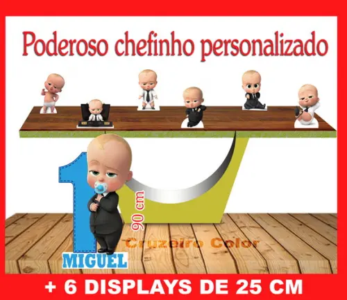 Display Personalizado o Poderoso Chefinho, Totem Enfeite