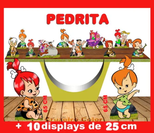 Display Pedrita , Totem Enfeite Para Festa