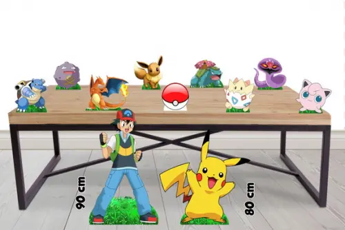 Display Pokemon, Totem de Chão Enfeite de Aniversario