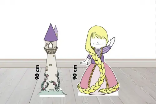 Display Princesa e a Torre, Enfeite Decorativo