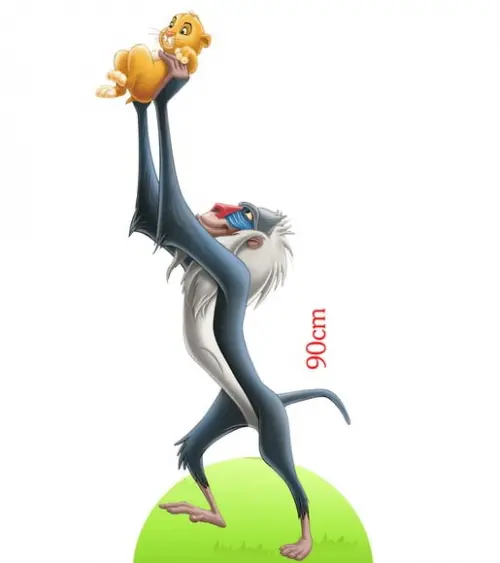 Display Rafiki do Rei Leão, Totem Enfeite de Aniversario
