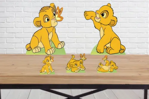 Display Rei Leão Simba, Enfeite Decorativo Aniversario