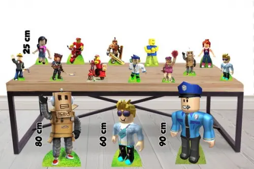Display Roblox Policial, Totem Enfeite de Aniversario