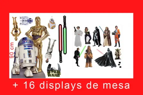 Display Star Wars, Totem Enfeite De Aniversario
