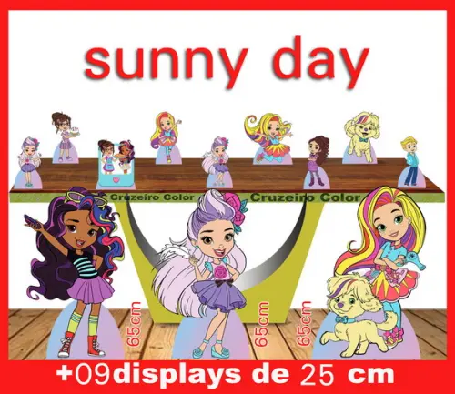 Display Sunny Day, Totem Enfeite De Aniversario