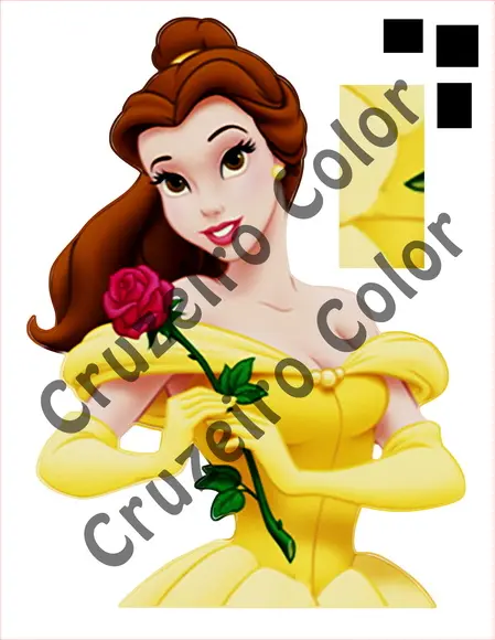 Display Toten Busto Bela Princesas