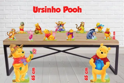 Display Ursinho Pooh, Totem Enfeite e Aniversario