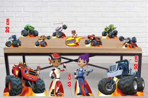 Displays Blaze Monster Machine Enfeite para Festa