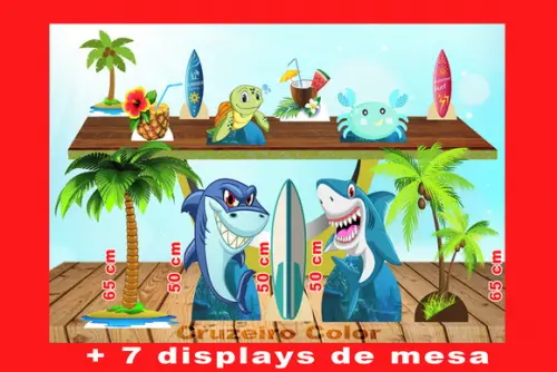 Displays Kit Festa FUNDO DO MAR