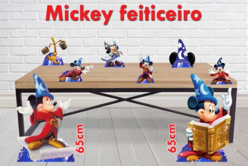 Displays Mickey Feiticeiro , Totem Enfeite De Aniversario
