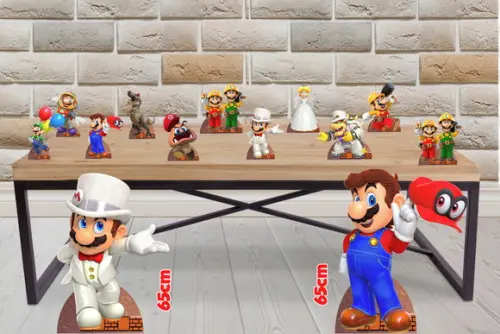 Displays Mario Odyssey - 8 para Decoração de Festa