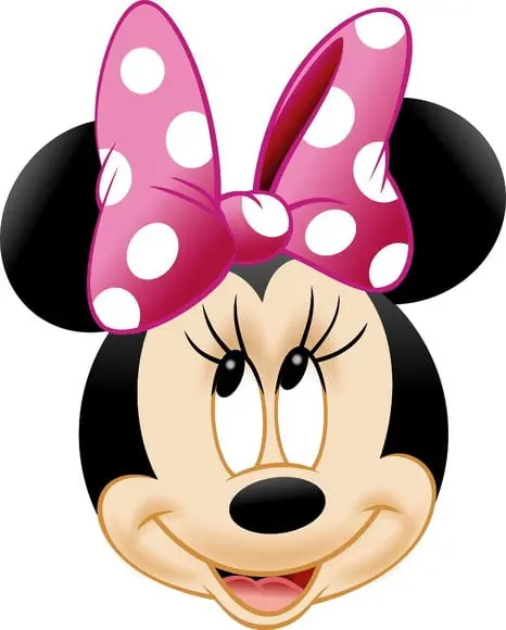 Elipse Minnie 65 cm em mdf