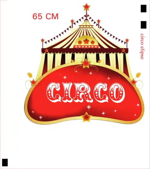 Elipse Circo,totem Decoração