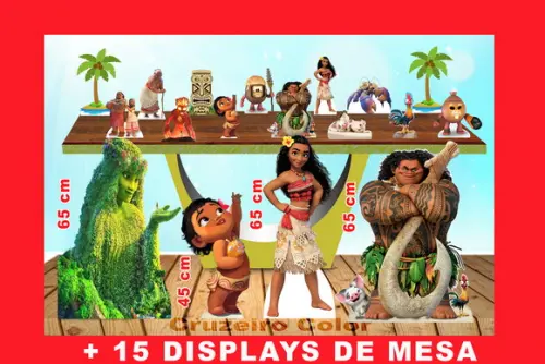 Kit Display Totem Moana de Chão e Mesa