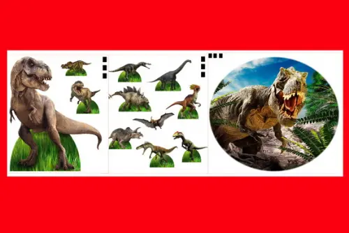 Kit Festa Dinossauro Diplays de Chão e Mesa