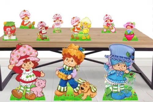 Kit Festa Display Moranguinho Enfeite Decorativo
