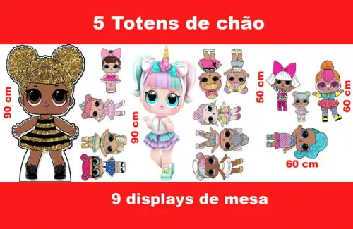 Kit Festa Lol Surprise E Displays De Mesa Para Festa