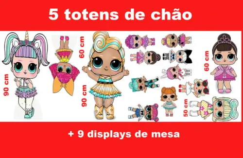 Kit Festa Lol Surprise E Displays De Mesa Para Festa