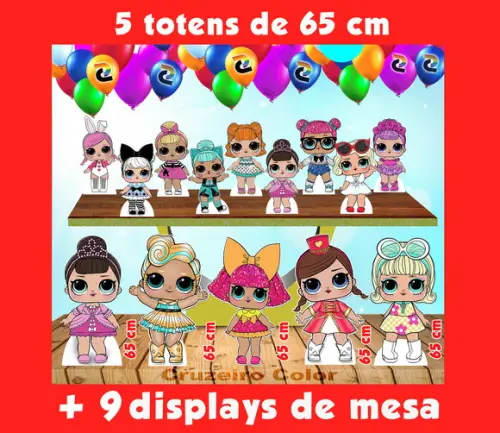 Kit Festa Totem Lol Surprise E Displays De Mesa