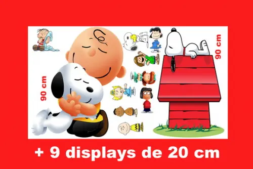 Kit Festa Totem Snoopy E Displays De Mesa