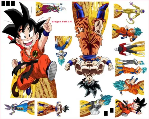 Kit Totem De Chão Dragon Ball Super E Displays De Mesa