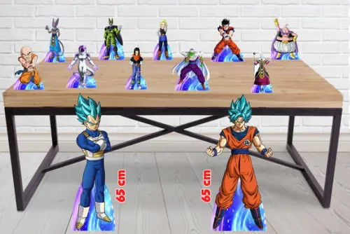 Kit Totem de Chão Dragon Ball e Displays de Mesa