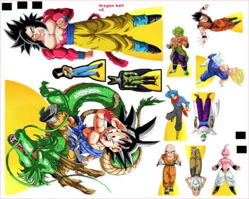 Kit Totem De Chão Dragon Ball Super E Displays De Mesa