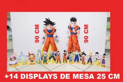 Kit Totem De Chão Dragon Ball Super E Displays De Mesa