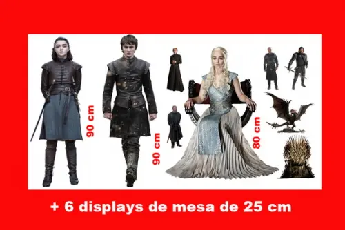 Kit Totem De Chão Game Of Thrones E Displays De Mesa