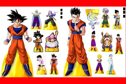 Kit Totem De Chão Dragon Ball Super E Displays De Mesa