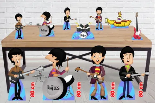 Kit Totem de Chão The Beatle.s e Display de Mesa