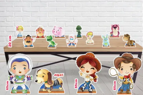 Kit Totem de Chão Toy Story Aquarela e Displays de Mesa