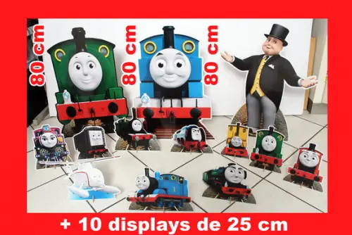 Kit Totem de Chão Thomas e Friends Mais Displays de Mesa