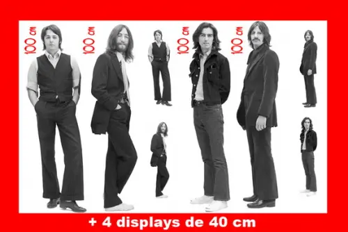 Kit Totem De Chão The Beatle.s e Displays De Mesa