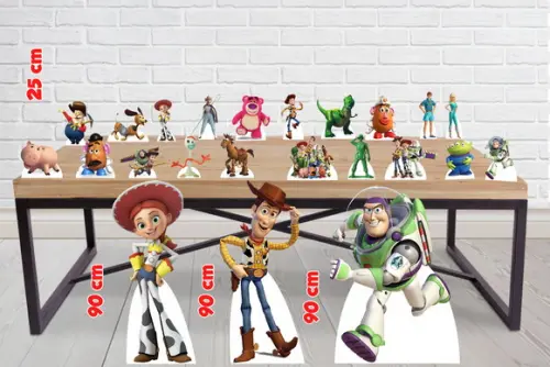 Kit Totem De Chão Toy Story E Displays De Mesa