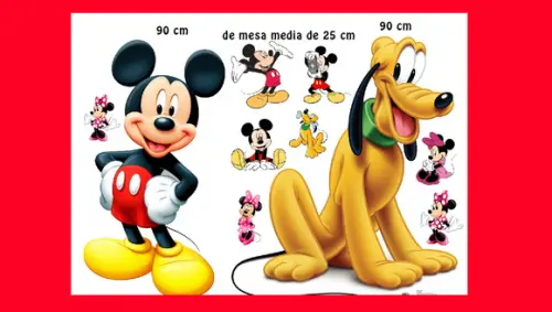 Kit Totem de Chão Turma do Mickey e Displays de Mesa