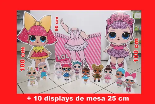 Kit Totem Festa Lol Surprise E Displays De Mesa