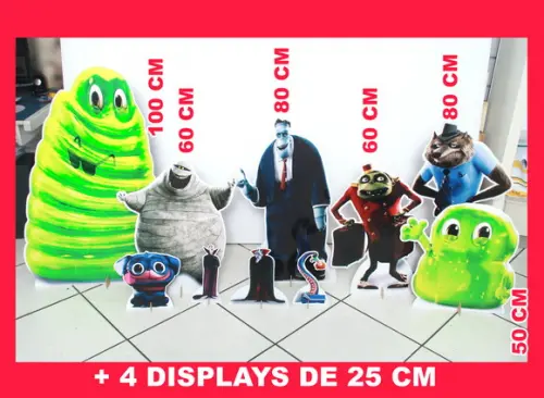 Kit Totens Hotel Transilvânia e Displays de Mesa para Festa
