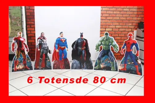 Kit Totens Vingadores de Chão 80 cm