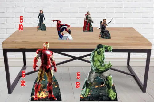 Kit Totens Vingadores Hulk E Homem De Ferro