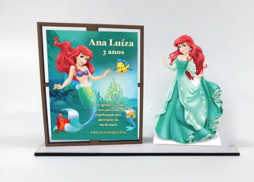 Lembrancinha Ariel Pequena Sereia, Porta Retrato
