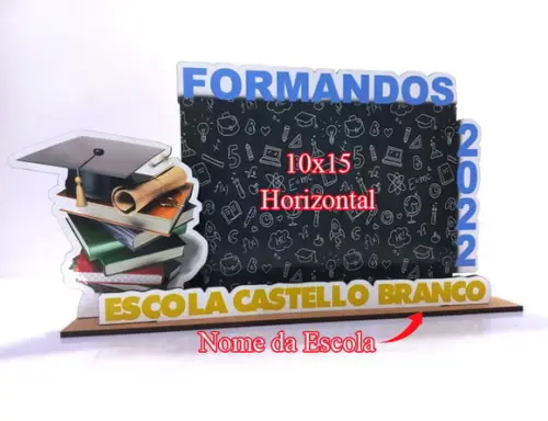Lembrancinha Escolar - Formatura , Porta Retrato 10 Unidades
