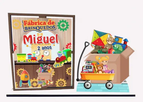 Lembrancinha fabrica de brinquedos ,Porta Retrato